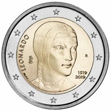 2 Euro ITALIA 2019 LEONARDO DA