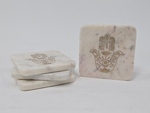 Sottobicchieri marmo con - in,