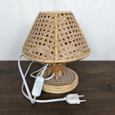 Lampada Da Comodino Vintage In Bambù Bamboo (Cavo Da Riparare)