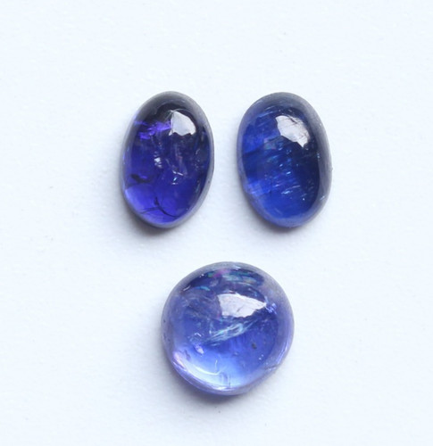 Lotto cabochon tanzanite - , blu