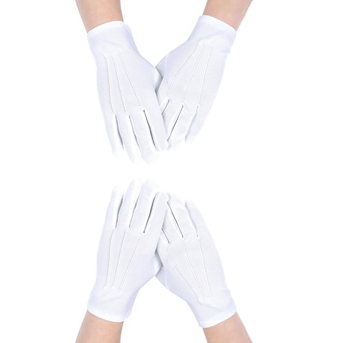 Guanti cotone bianco - in,