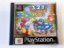 3, 2, 1 La Prima Corsa Dei Puffi PlayStation 1 PS1 Sony Buone Condizioni PAL ITA