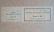 Biglietto lotteria pro colonie - biglietto,