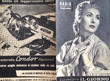§ PICCOLO PIEGHEVOLE RADIO/PROGRAMMA OMAGGIO DA "IL GIORNO" - AUTORADIO CONDOR