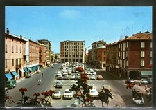 Cartolina Sassuolo Piazza Martiri Partigiani Modena Animata Auto Bici HD344