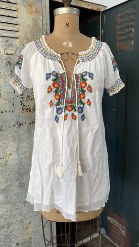 Mini abito tunica floreale