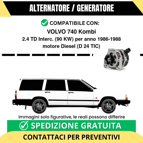 Alternatore volvo 740 kombi - alternatore,