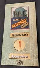 Calendario Pubblicitario - Lametta Metropolis Originale anni 50
