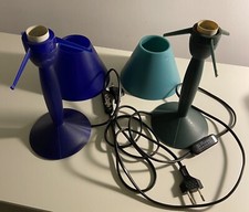 Due Lampade da tavolo FLOS by Philip Stark, design, funzionanti ma da riparare