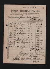 GLEINA, Rechnung 1921 Moritz