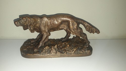 Antica scultura bronzo cane - antica, in