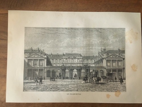 Gravure palais royal à - gravure,