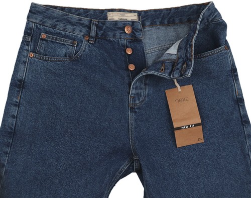 Jeans uomo blu affusolato next - jeans,