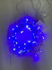 LUCI Natale Led 4,5 Metri Colore Freddo Azzurrato Più Palline Dorate