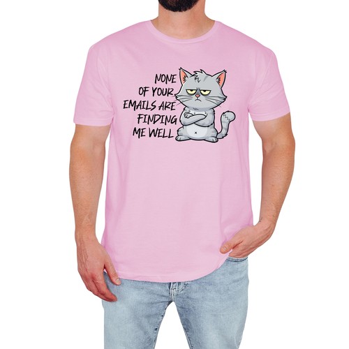 Shirt uomo gatto sarcastico - uomo,