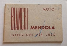 1954 Bianchi Moto MENDOLA 125/2T Manuale Libretto Istruzioni Instructions Manual