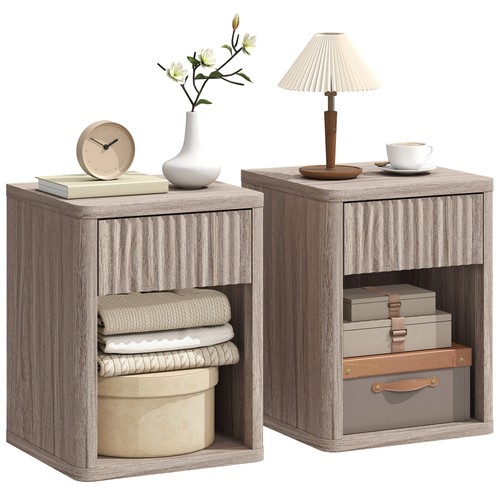 Bedside table with drawer and - with,