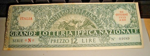 Biglietto grande lotteria - biglietto,