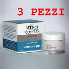  3 x CREMA ANTIRUGHE VISO NUTRIENTE RETINOL COMPLEX SIERO DI VIPERA