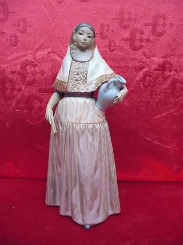 Elegante figura porcellana - figura, in