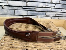 Circonferenza elasticizzata in pelle di prestigio S/H 42"/110 cm - Marrone