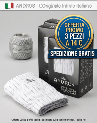 Mutande uomo slip filo - filo, di