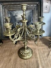 Candelabro in bronzo dorato