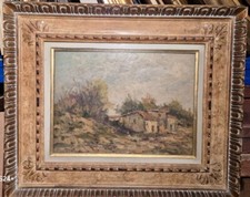 Ciro Agnetti (1913-1984) Olio Su Masonite 30×40