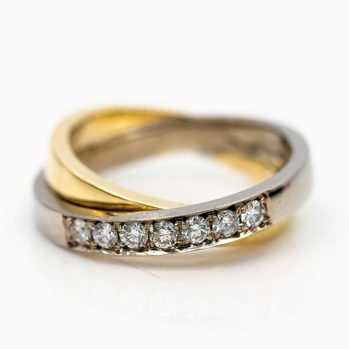 Anello rensini bicolore - anello,