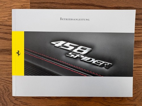 Ferrari 458 spider manuale - ferrari,
