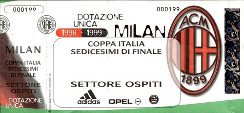 Biglietto stadio milan coppa - stadio,