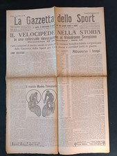 rivista La gazzetta dello sport anno 1915 numero 59 Il velocipede nella storia