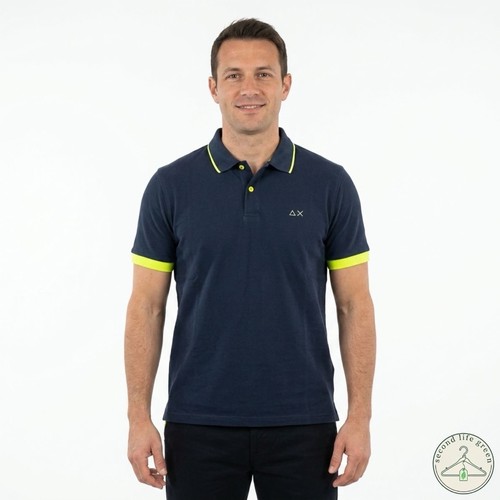 Polo blu navy sun68 - (tud1.35),