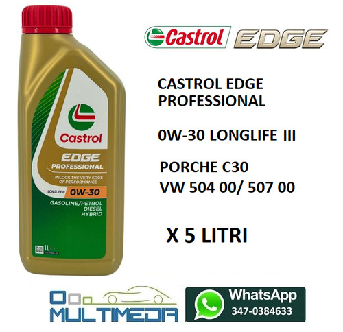 Litri olio motore castrol - litri,