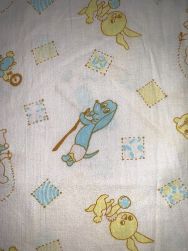 Lenzuolo culla vintage metà