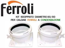 Kit fumi sdoppiato sdoppiatore condensazione FERROLI 041039X0 Divacondens
