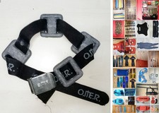 gr2- CINTURA DA PESCA OMER in nylon, completa con 4 PIOMBI, e altro per la pesca