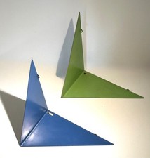 Rara mensola farfalla Poul Cadovious metallo verniciato made in Danimarca anni 60