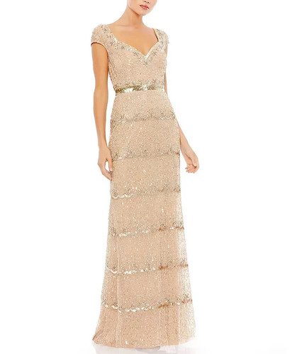 Abito mac duggal - abito, beige
