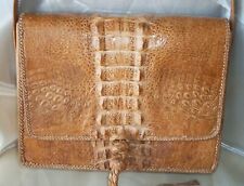 BORSA ARTIGIANALE IN VERO COCCODRILLO pezzo unico REAL CROCODILE BAG handmade