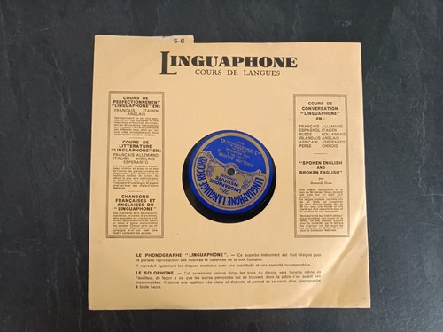 Linguaphone gramofono - -,