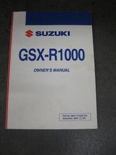 SUZUKI GSX-R1000 K5 - OWNER'S MANUAL - LIBRETTO  MANUTENZIONE  IN  INGLESE