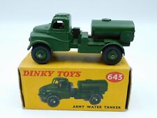 Dinky Army Water Tanker 643 w/driver diecast Cisterna Acqua England