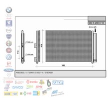 CONDENSATORE RADIATORE CLIMA
