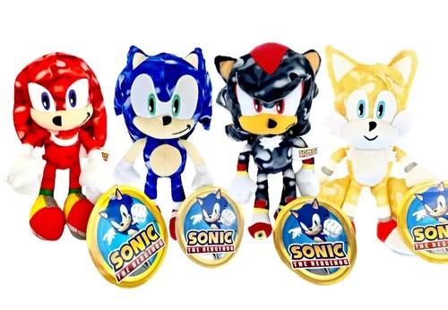 Set peluche sonic riccio - set, 4