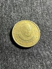 ⭐️??CITTÀ DEL VATICANO Papa Benedetto XVI^ 50 CENT. 2013 Circolata ⭐️