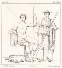 ANTICA STAMPA 1831 MITOLOGIA