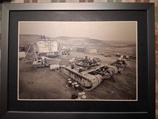 Tre (3) stampe su tela incorniciate 14x18 arte da parete HARNISCHFEGER P&H GRU Ron Lukey