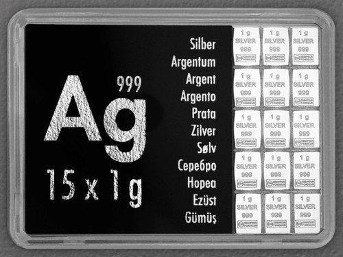 Lingotto argento combibar x - 15,