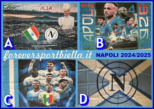 Bandiere napoli calcio 150 - napoli, x